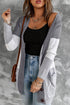 Front Pocket And Buttons Closure Cardigan